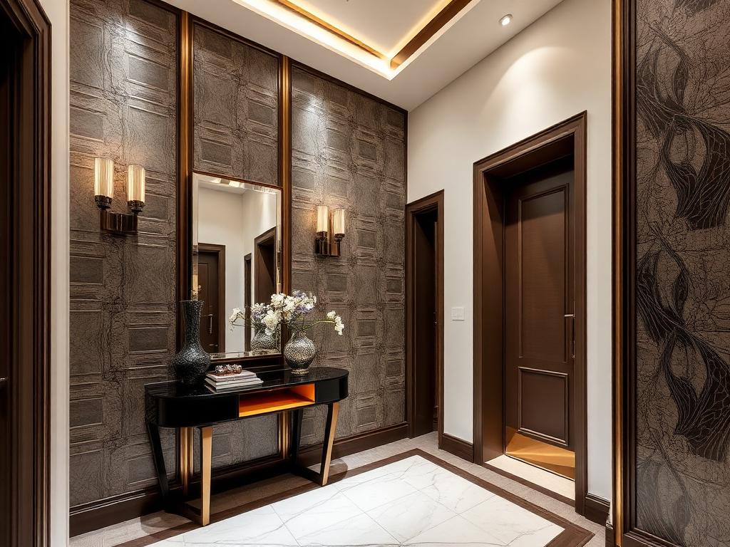 تصميم شقة بمساحة مفتوحة بين الريسبشن والسفرة — تصميم رقم 10