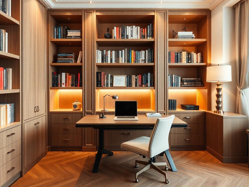 ديكور شقة بطراز مودرن بلمسات ذهبية — تصميم رقم 12